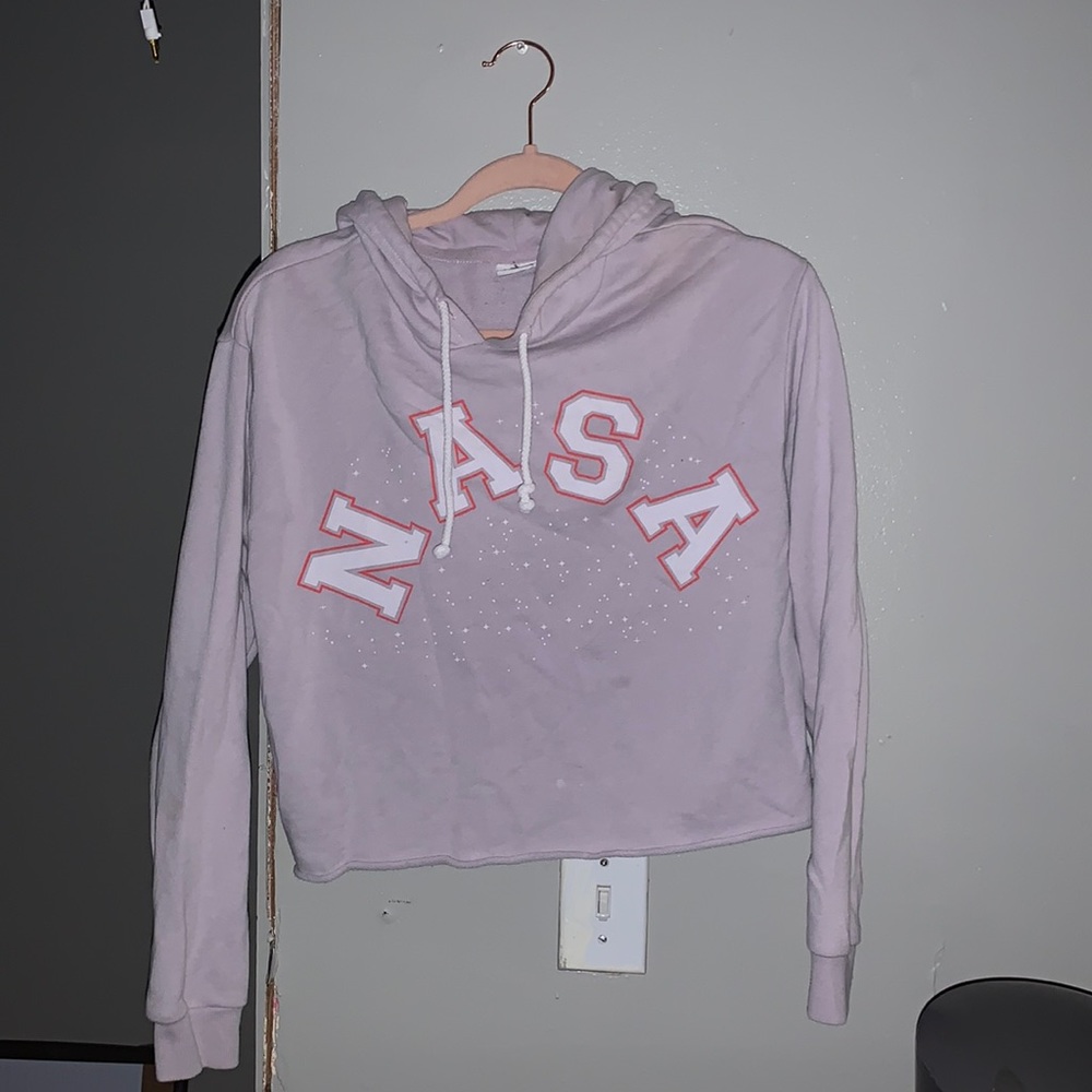 NASA Crop top Hoodie
